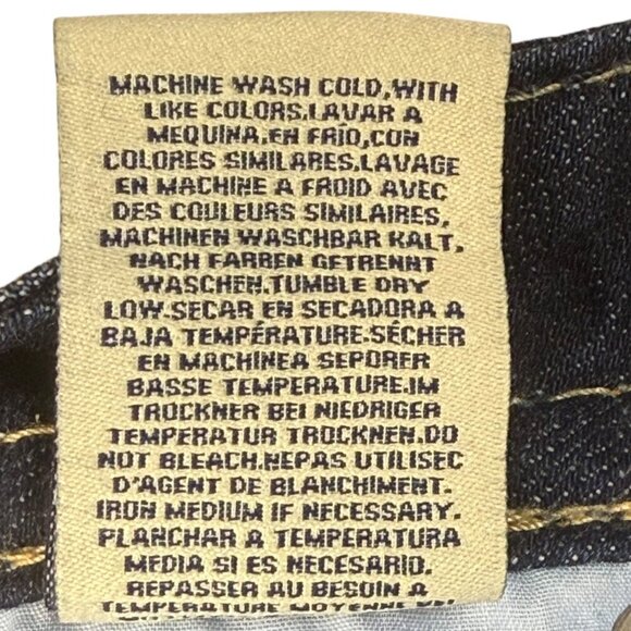 Mek Denim Jeans Womens Sz 26/32 Clayton Slim Boot Low-Rise Embroidered Flap - Picture 14 of 16